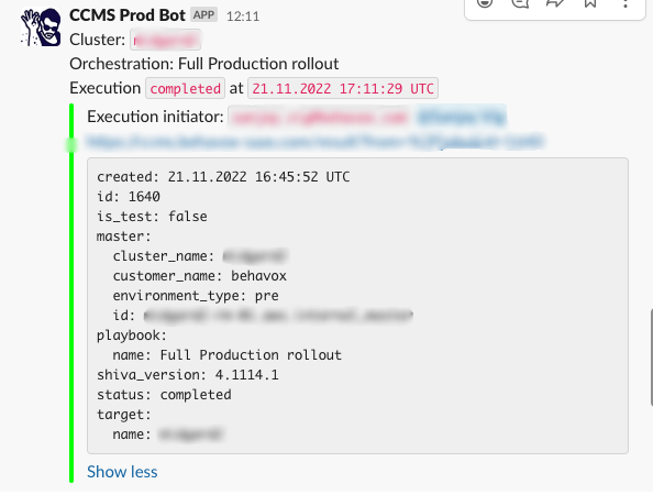 Configuration Management in Behavox: Part 3 - CCMS